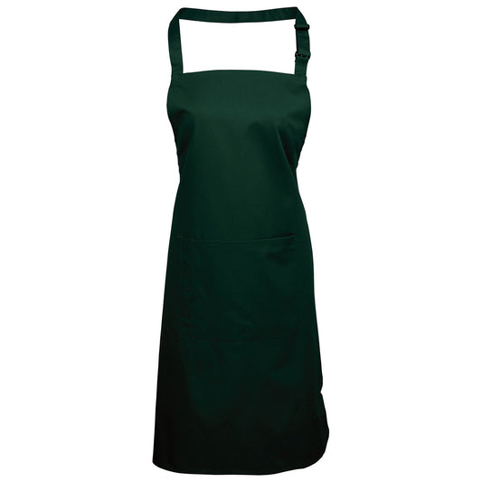 Colours bib apron with pocket