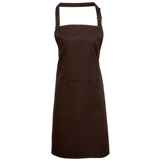 Colours bib apron with pocket