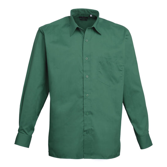 Long sleeve poplin shirt