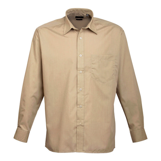 Long sleeve poplin shirt