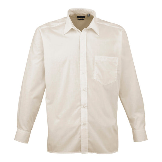 Long sleeve poplin shirt
