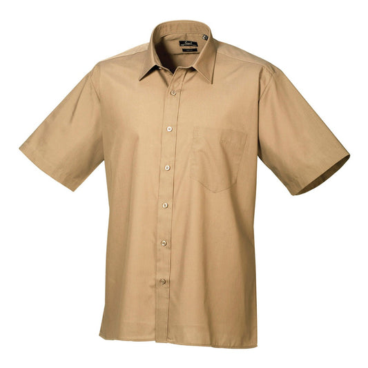 Short sleeve poplin shirt