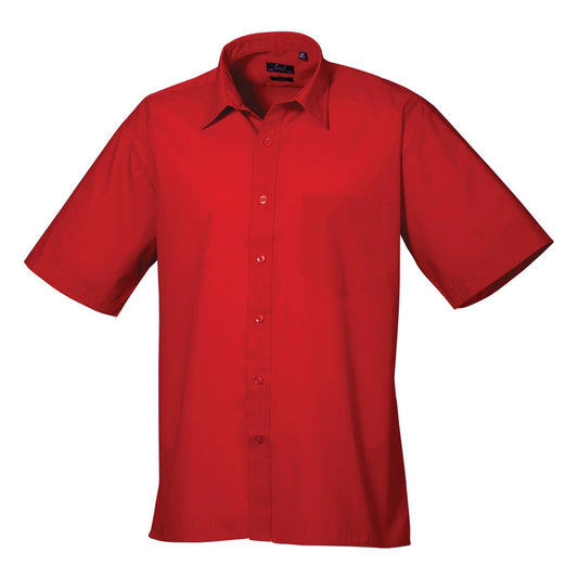 Short sleeve poplin shirt