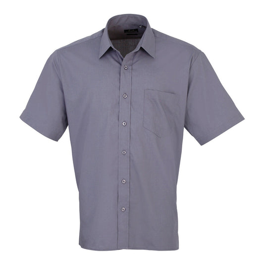 Short sleeve poplin shirt