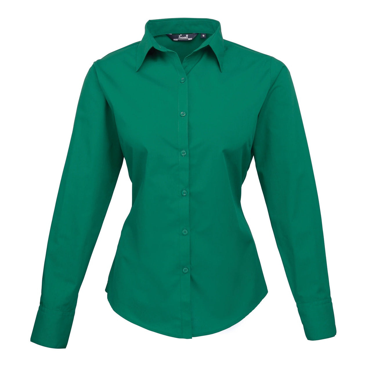 Women's poplin long sleeve blouse