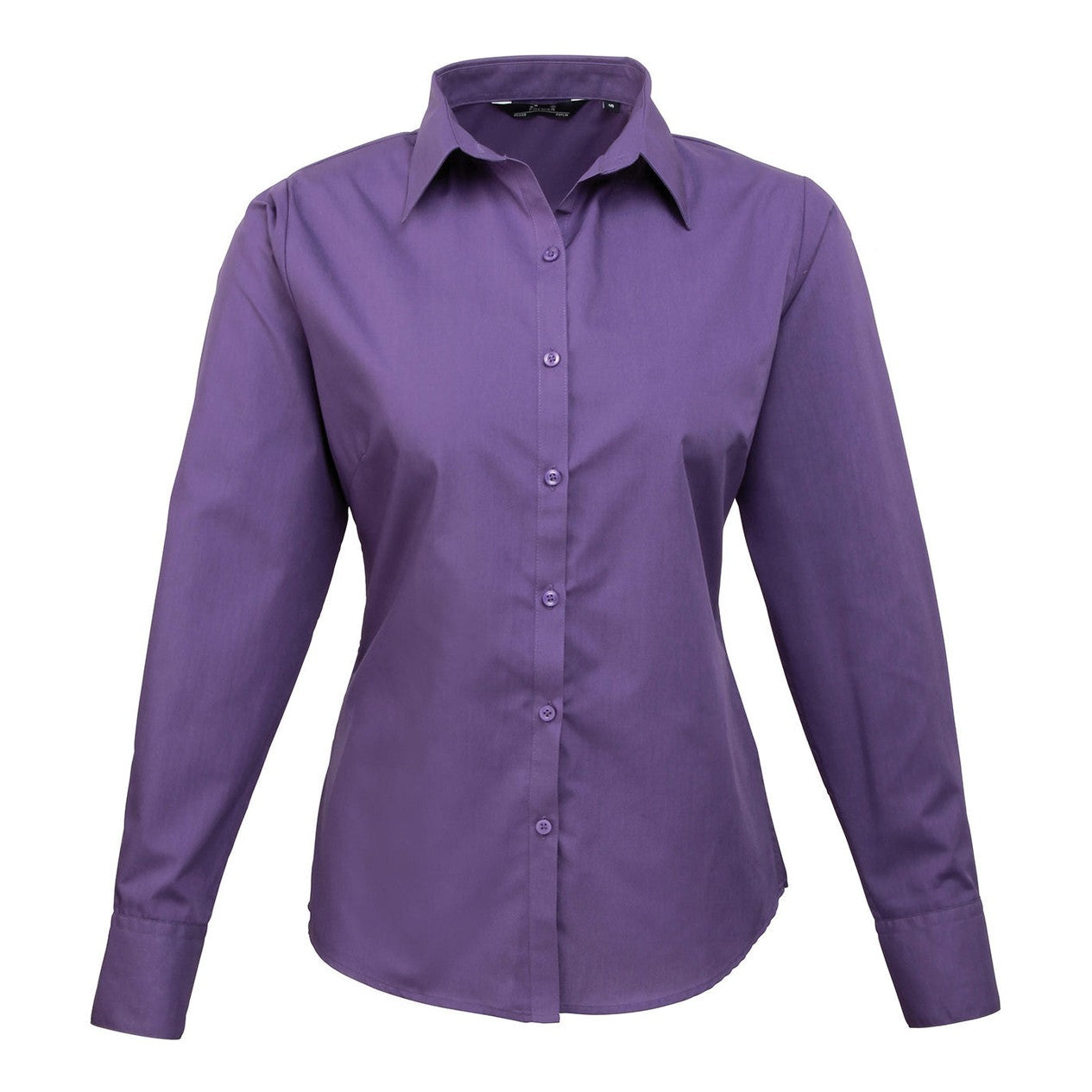 Women's poplin long sleeve blouse