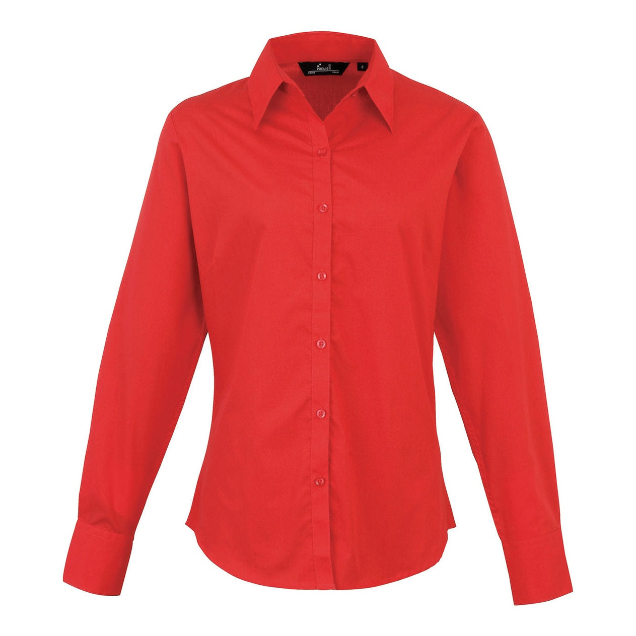 Women's poplin long sleeve blouse