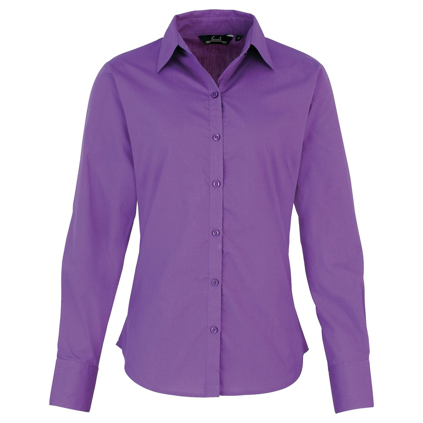 Women's poplin long sleeve blouse