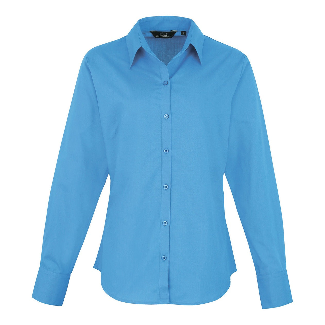 Women's poplin long sleeve blouse