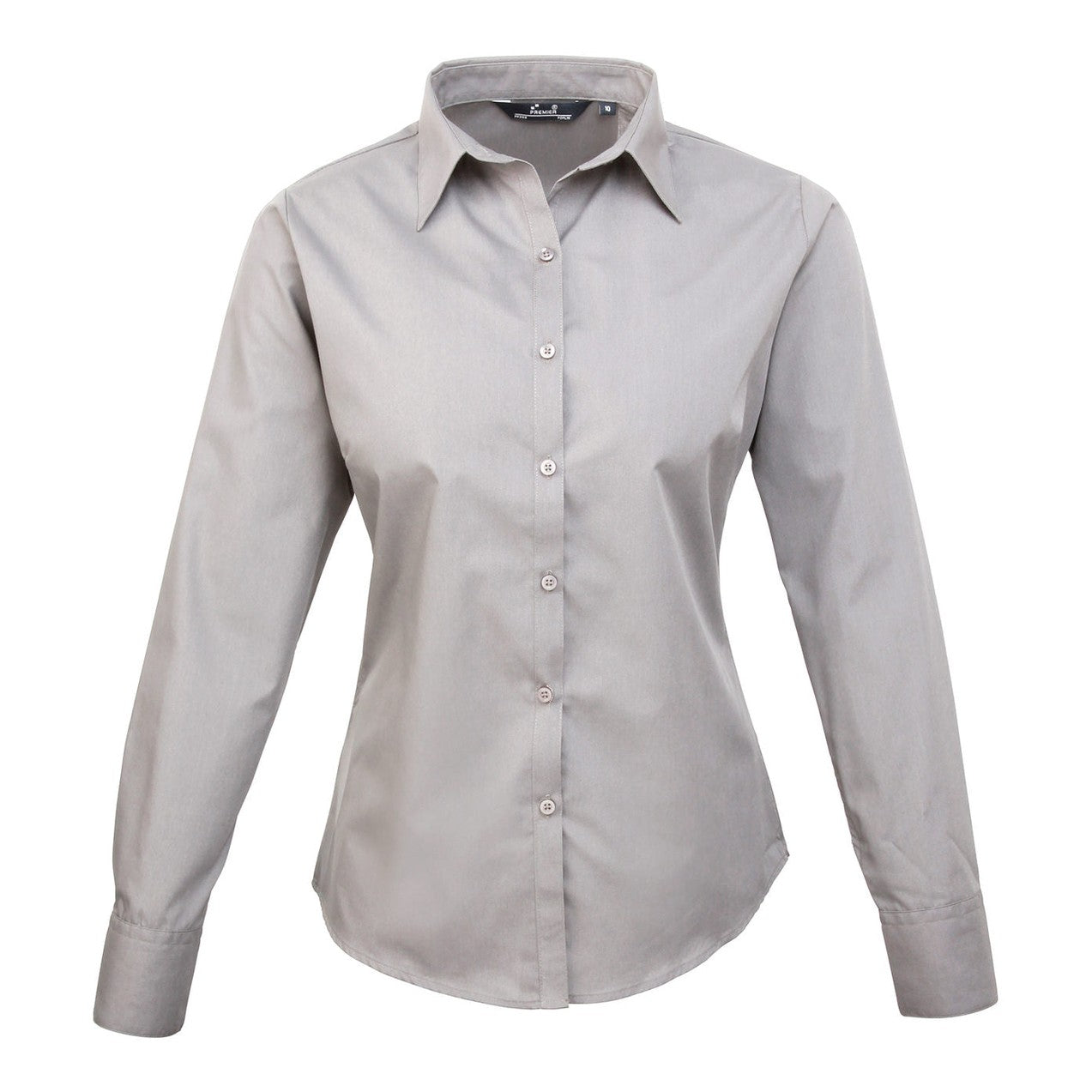 Women's poplin long sleeve blouse