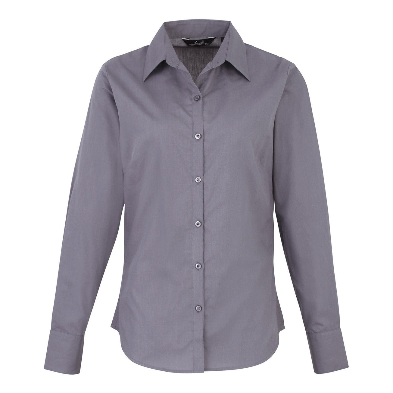 Women's poplin long sleeve blouse
