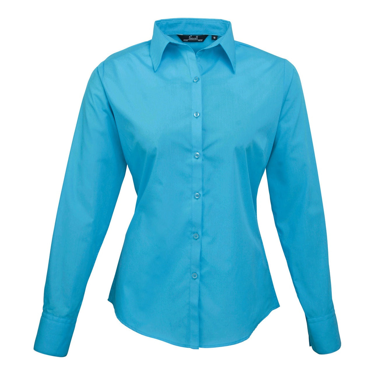 Women's poplin long sleeve blouse