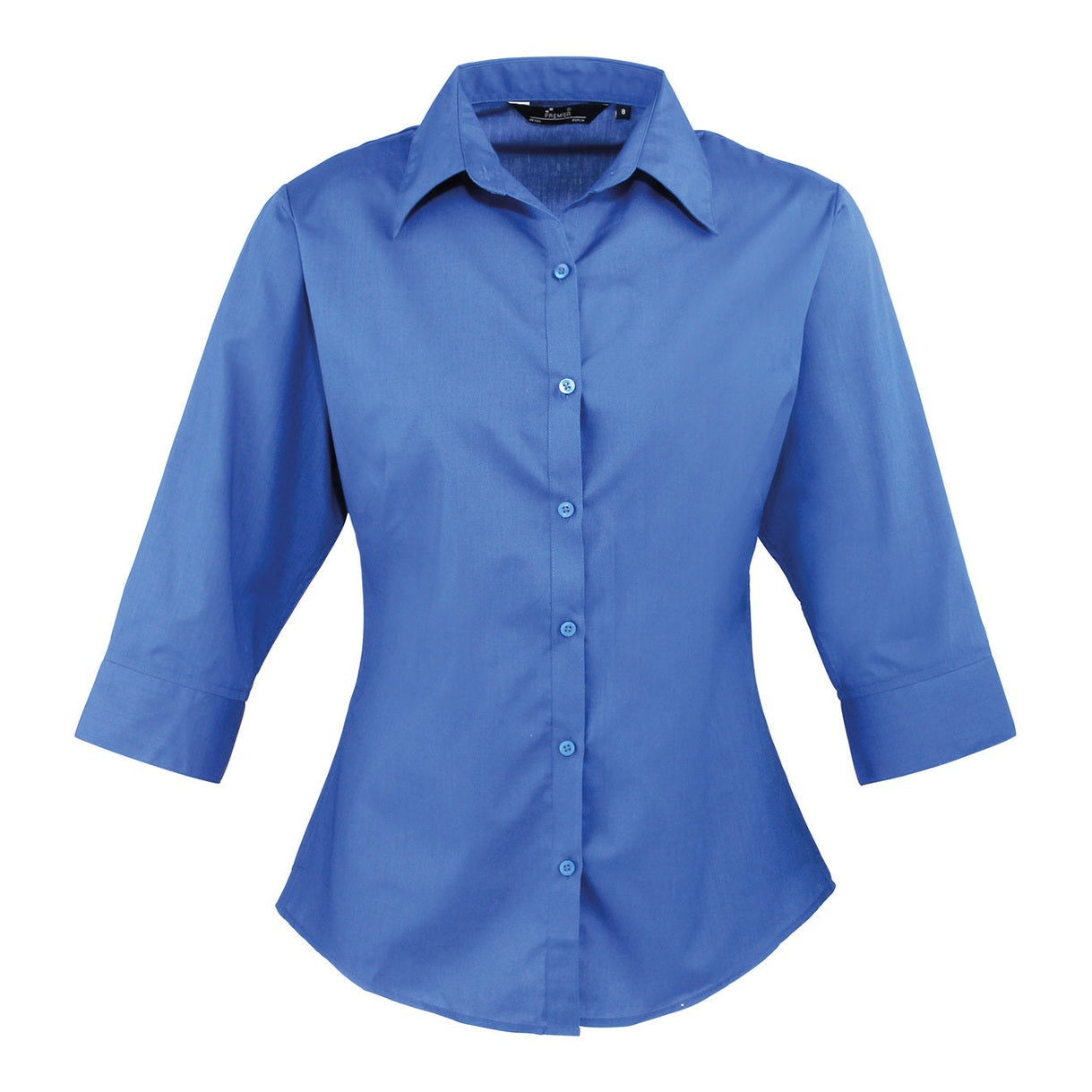 Women's ¾ sleeve poplin blouse
