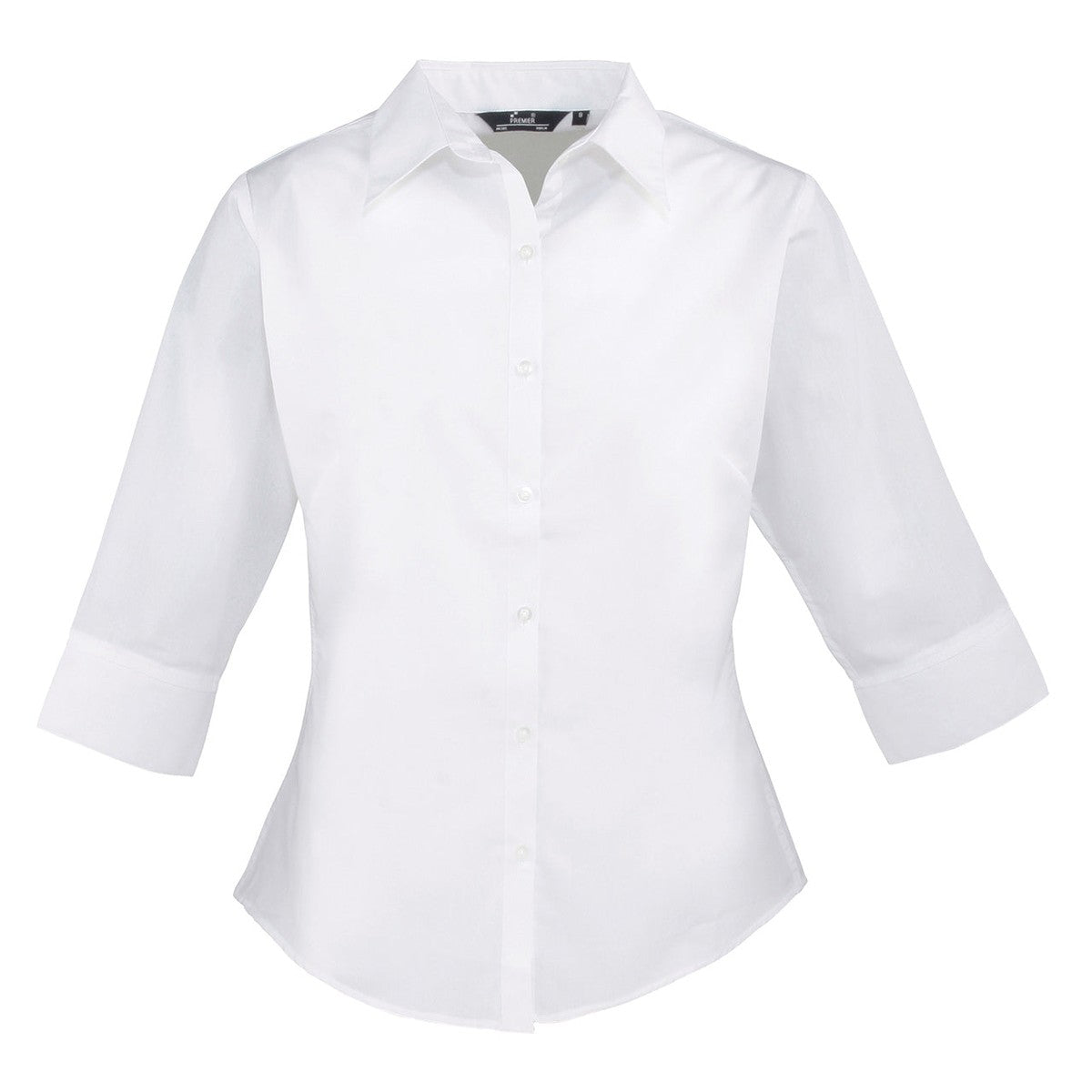Women's ¾ sleeve poplin blouse