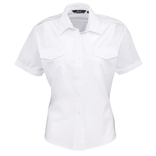 Women's short sleeve pilot blouse