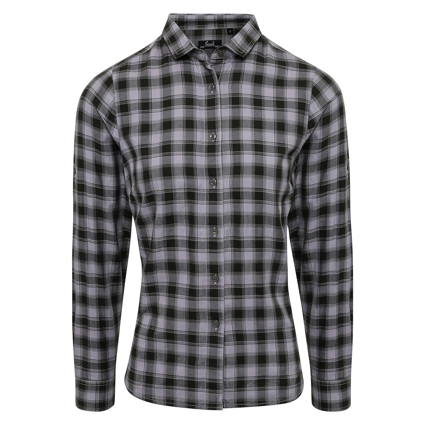 Women's Mulligan check cotton long sleeve shirt