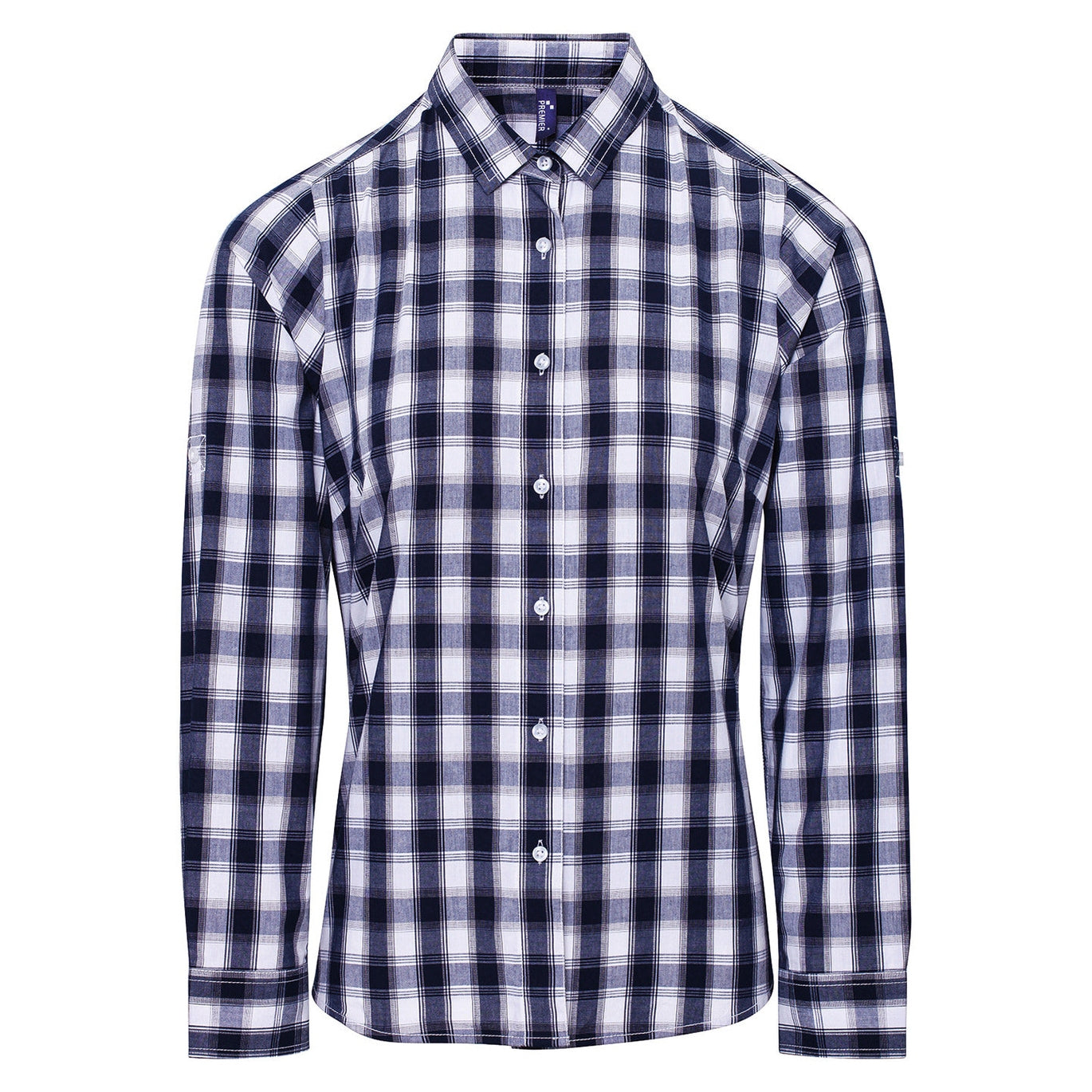 Women's Mulligan check cotton long sleeve shirt