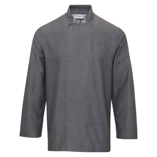 Denim chef's jacket