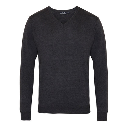 V-neck knitted sweater
