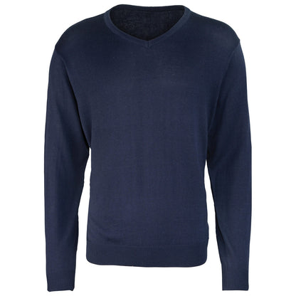 V-neck knitted sweater