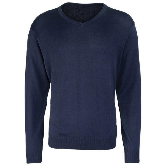V-neck knitted sweater
