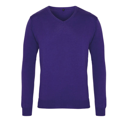 V-neck knitted sweater