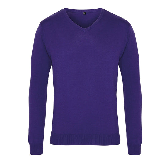 V-neck knitted sweater
