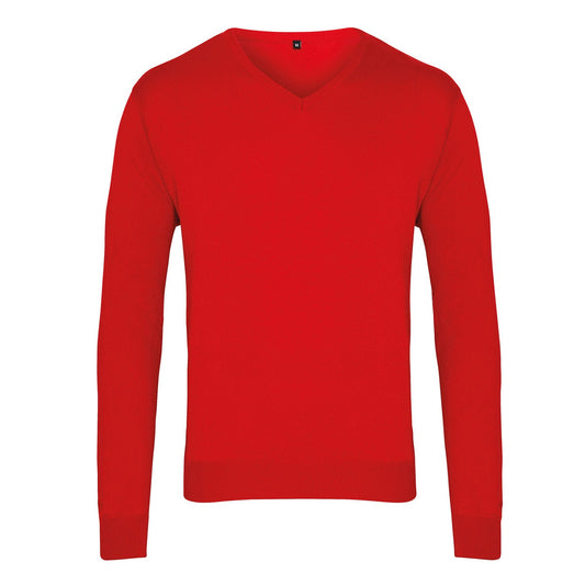 V-neck knitted sweater
