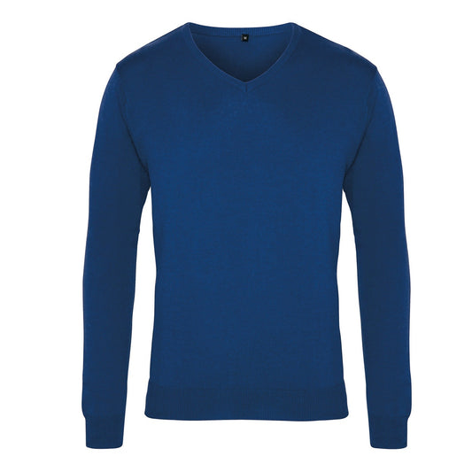 V-neck knitted sweater