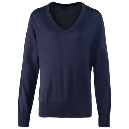 Women's v-neck knitted sweater