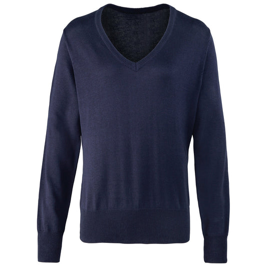 Women's v-neck knitted sweater