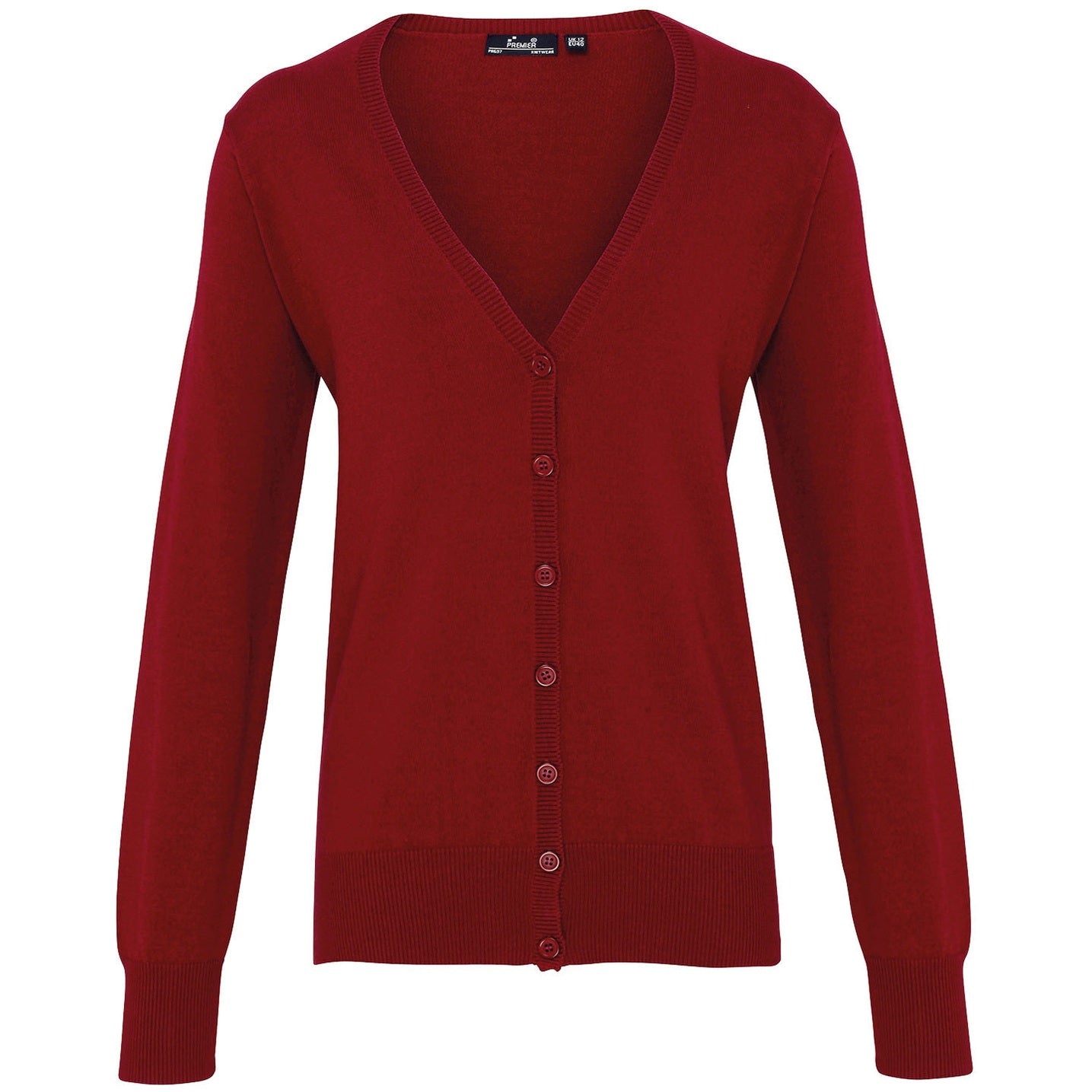 Women's button-through knitted cardigan