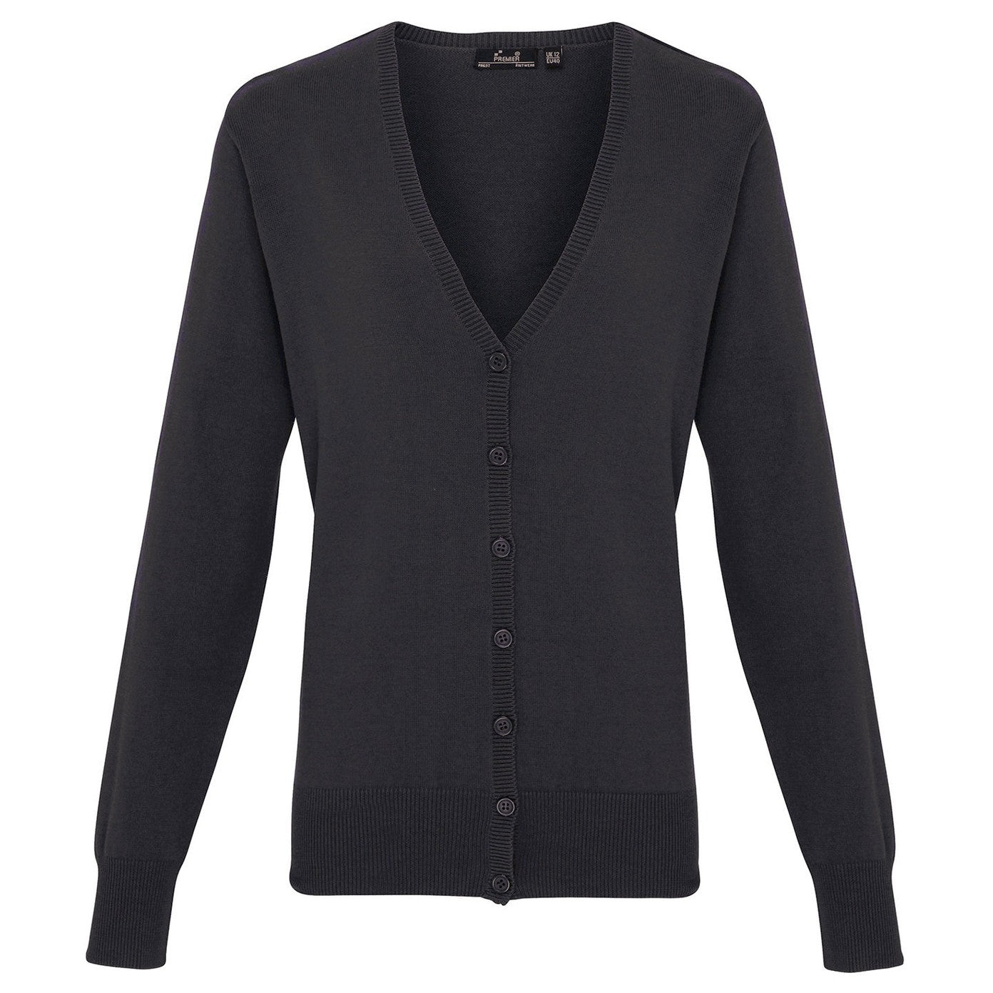 Women's button-through knitted cardigan