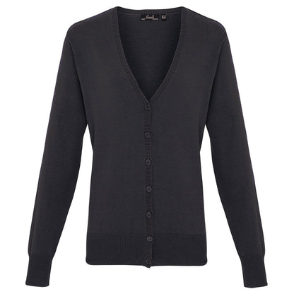 Women's button-through knitted cardigan