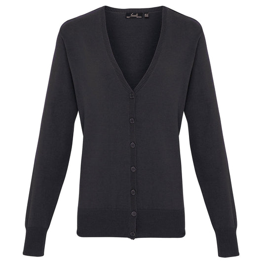Women's button-through knitted cardigan