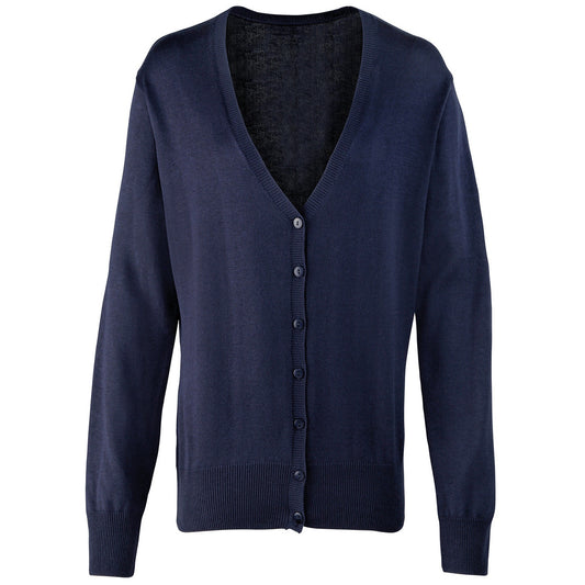 Women's button-through knitted cardigan