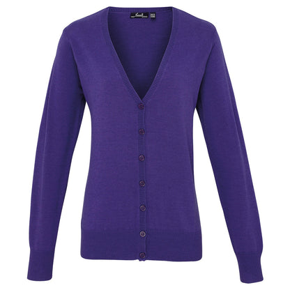 Women's button-through knitted cardigan