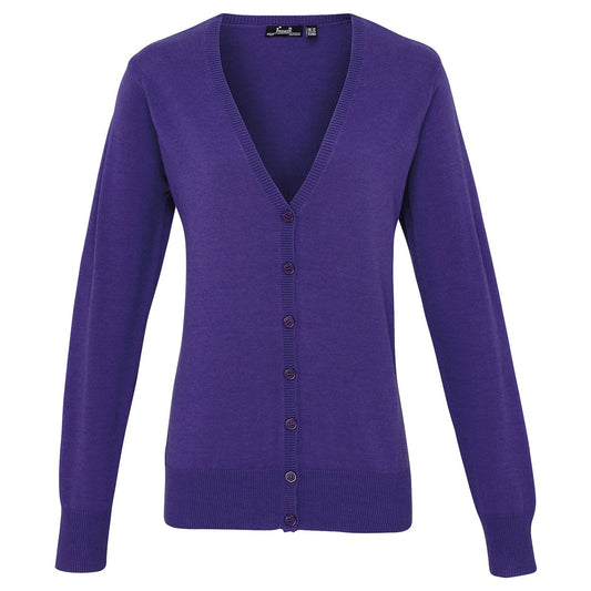 Women's button-through knitted cardigan