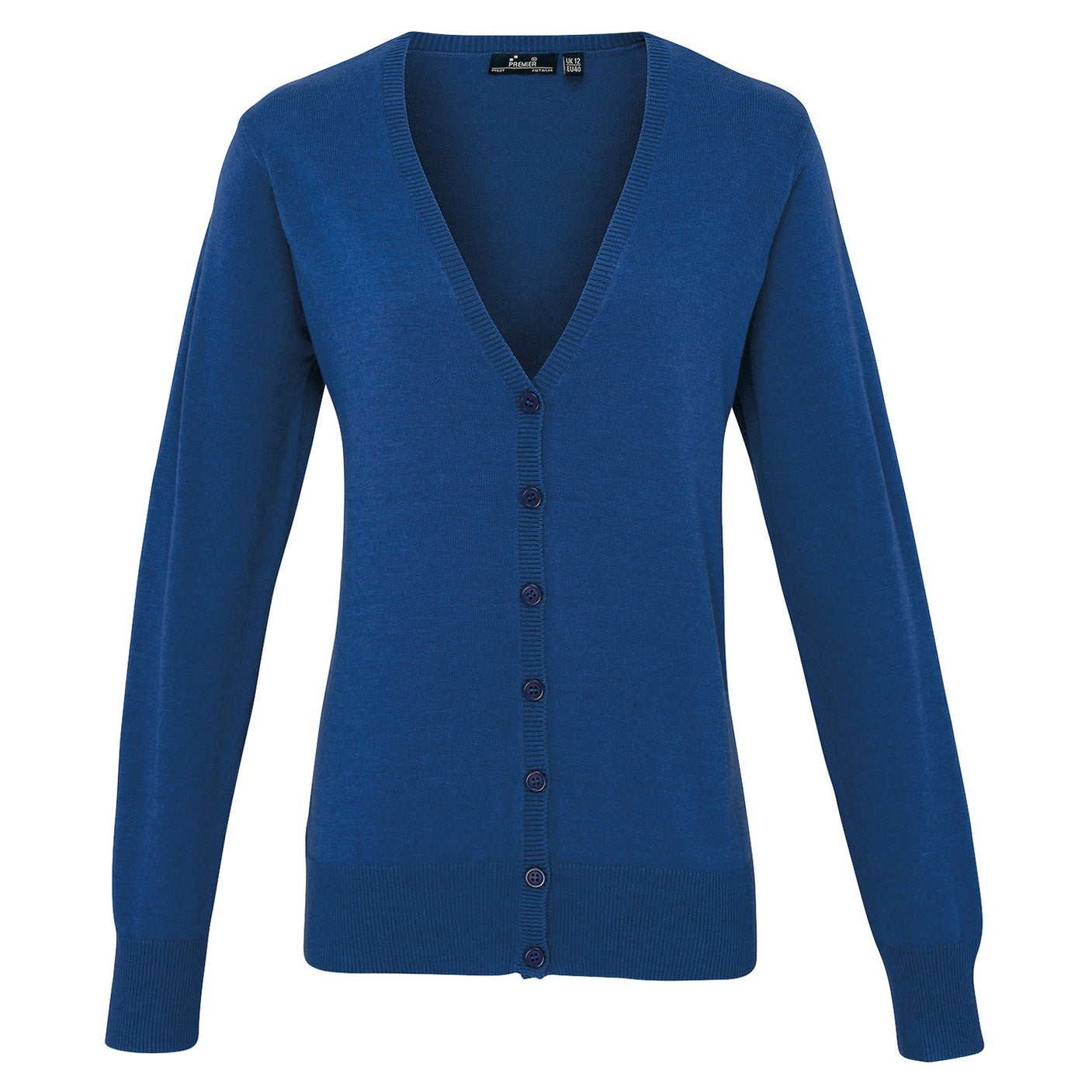 Women's button-through knitted cardigan