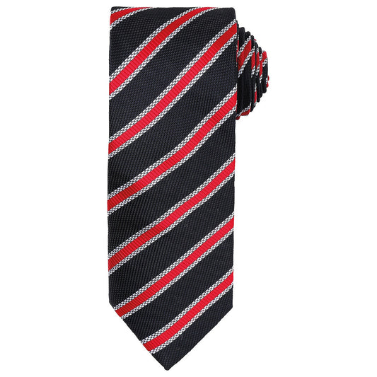 Waffle stripe tie
