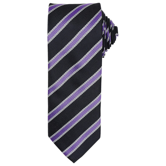 Waffle stripe tie