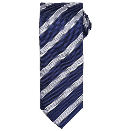 Waffle stripe tie