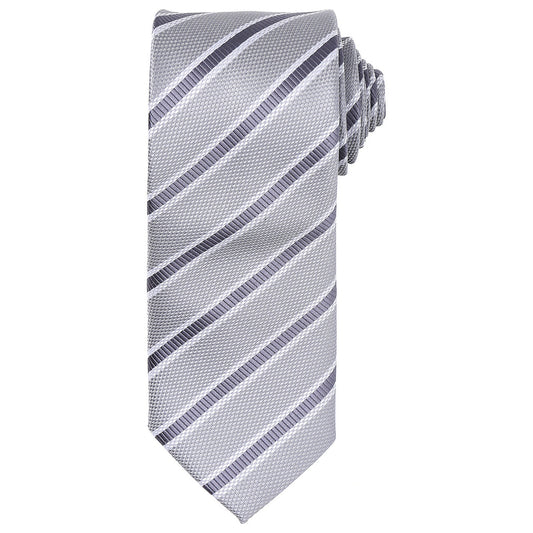Waffle stripe tie