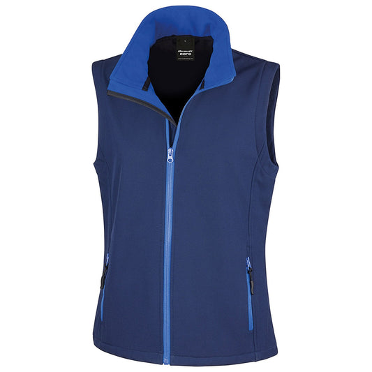 Women's printable softshell bodywarmer