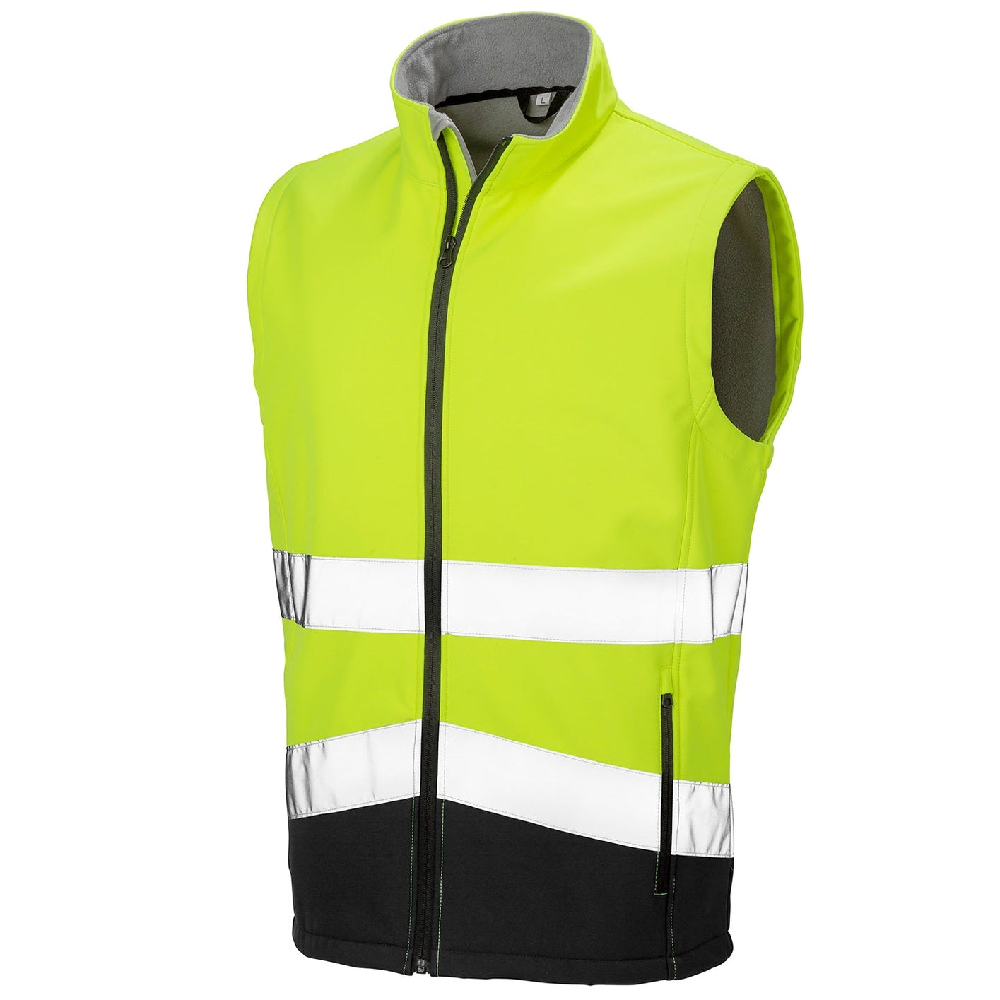 Printable safety softshell gilet