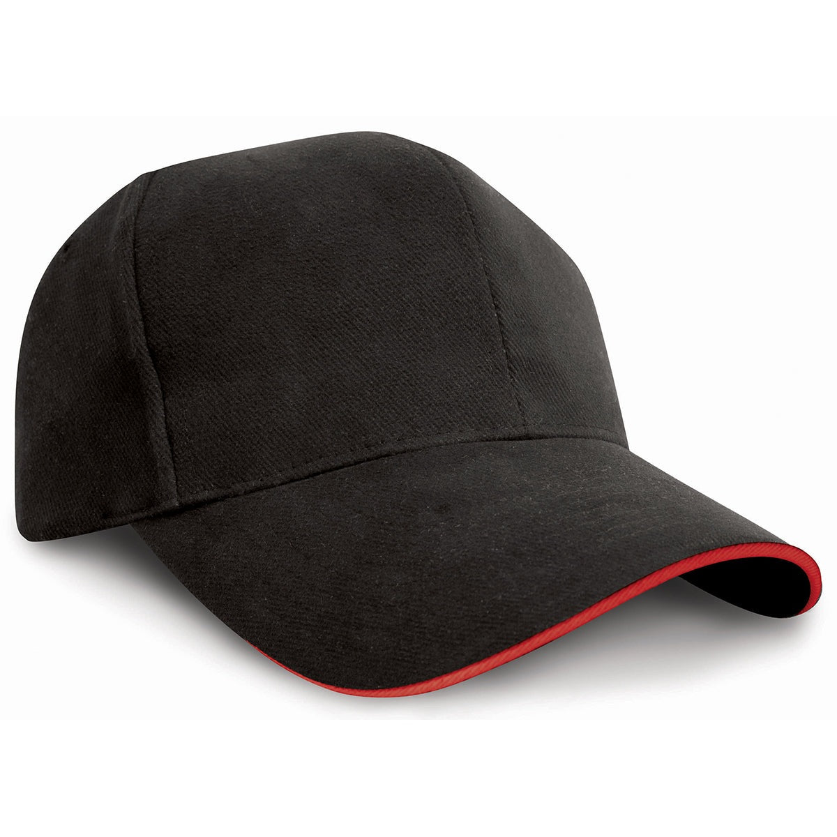 Pro-style heavy cotton cap with sandwich peak