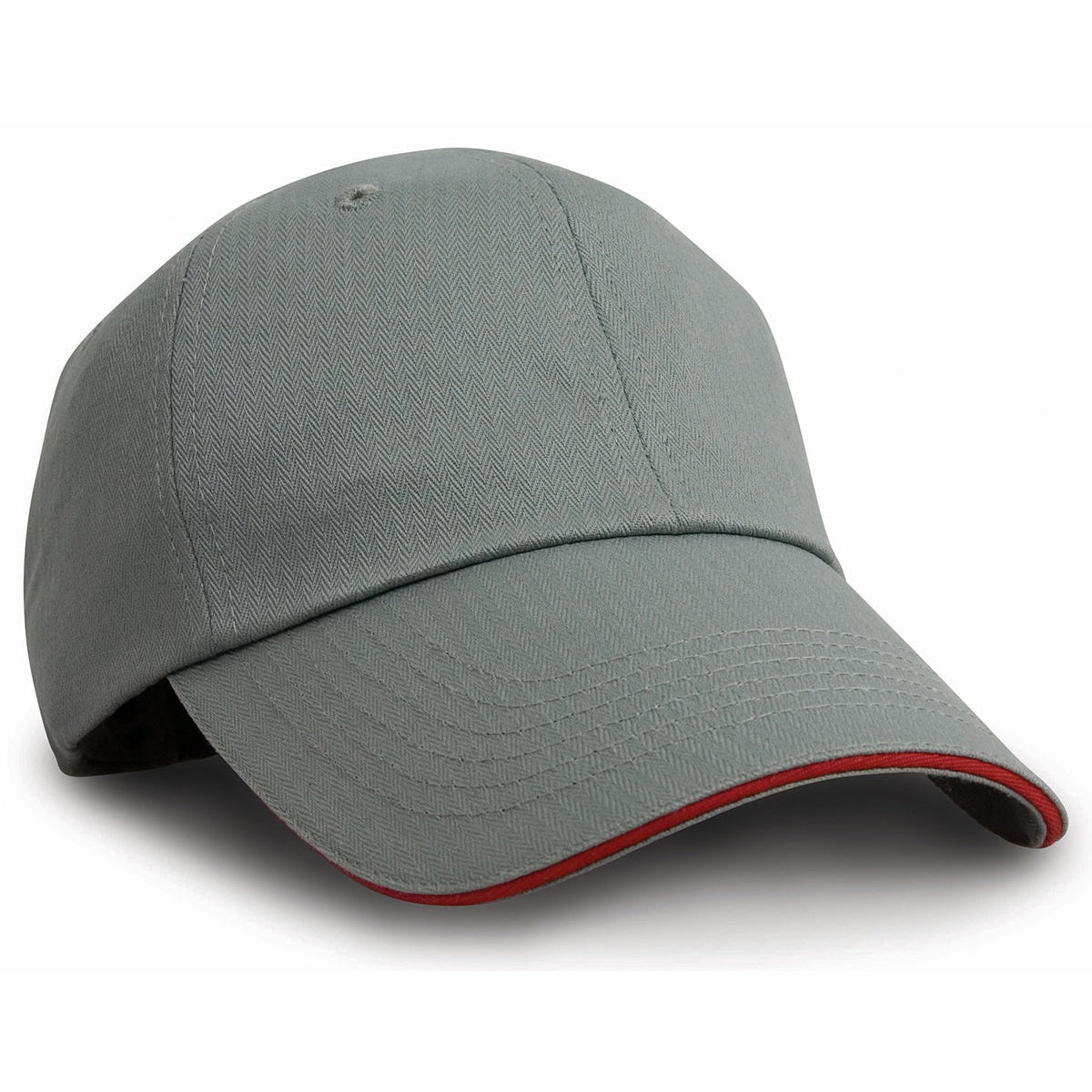 Herringbone cap with sandwich peak