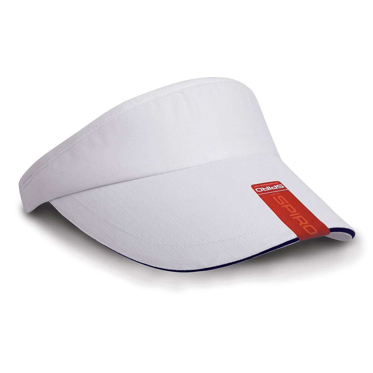 Herringbone sun visor with sandwich peak