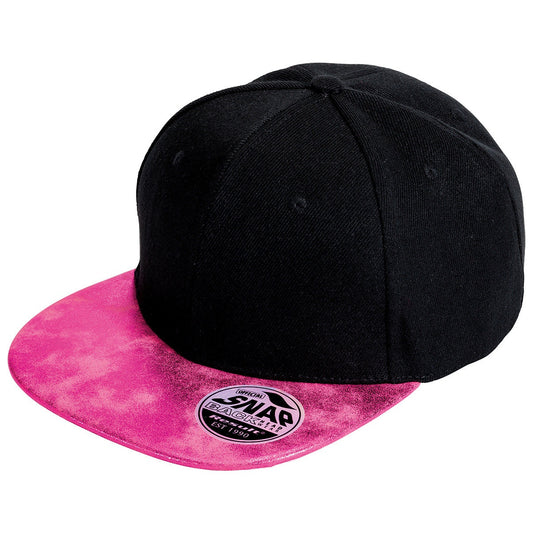 Bronx glitter flat peak snapback cap