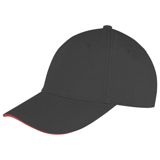 Memphis brushed cotton low-profile sandwich peak cap